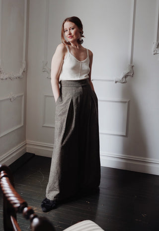 Wide Leg High Waist Pant