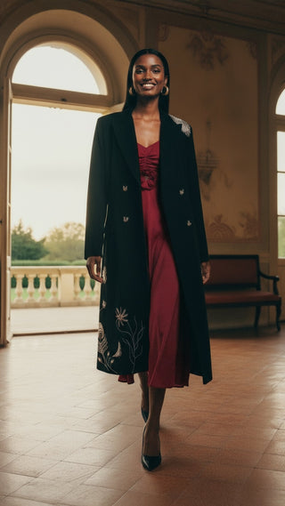 Winter coat, Fall jacket, sustainable fashion, ethical clothing, eco friendly clothes, agaati, trench coat