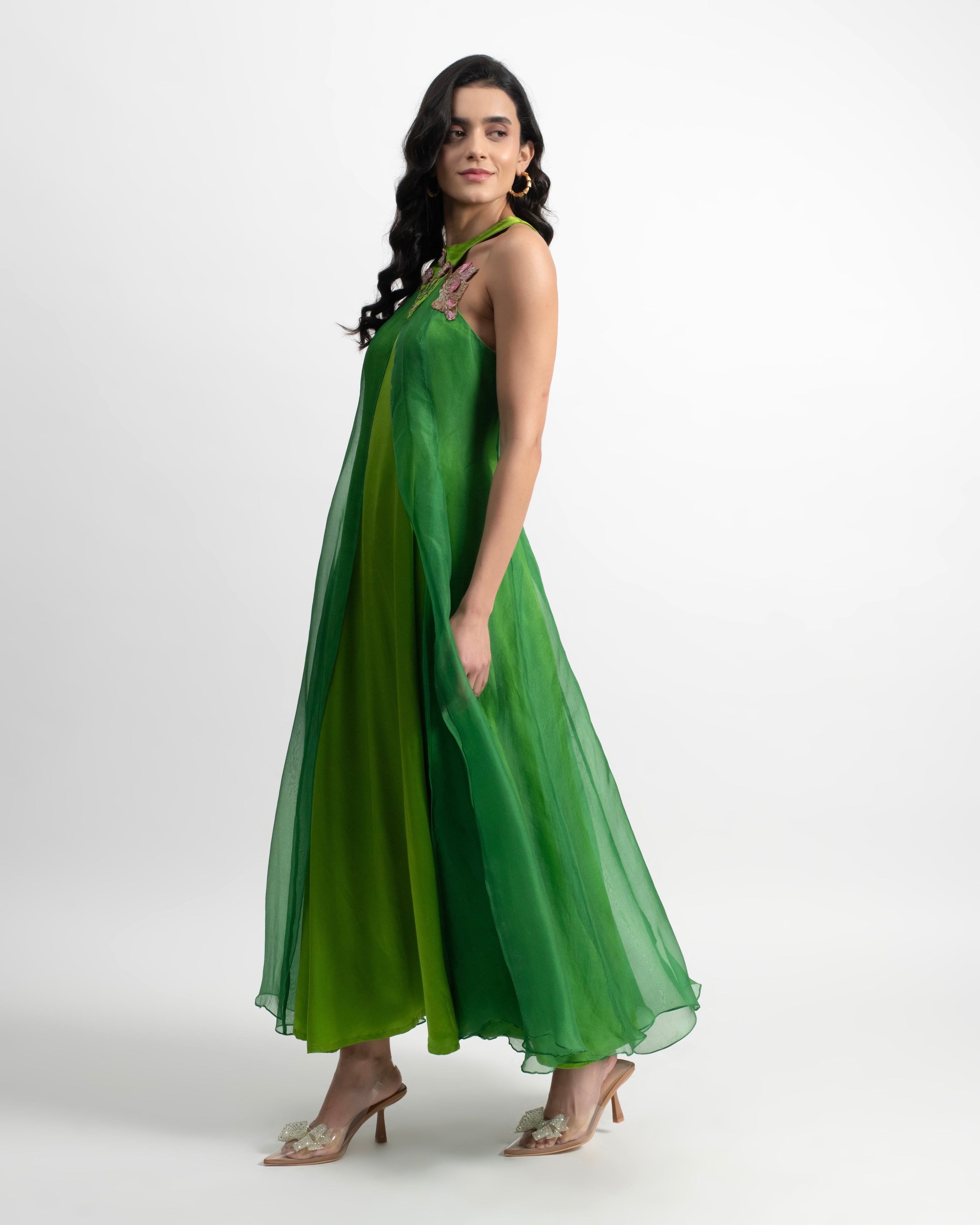 organza halter dress Odyssey Organza Halter Mini Dress VICI