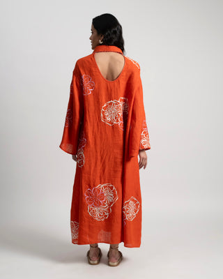 Majorelle Caftan Shirt Dress in Linen