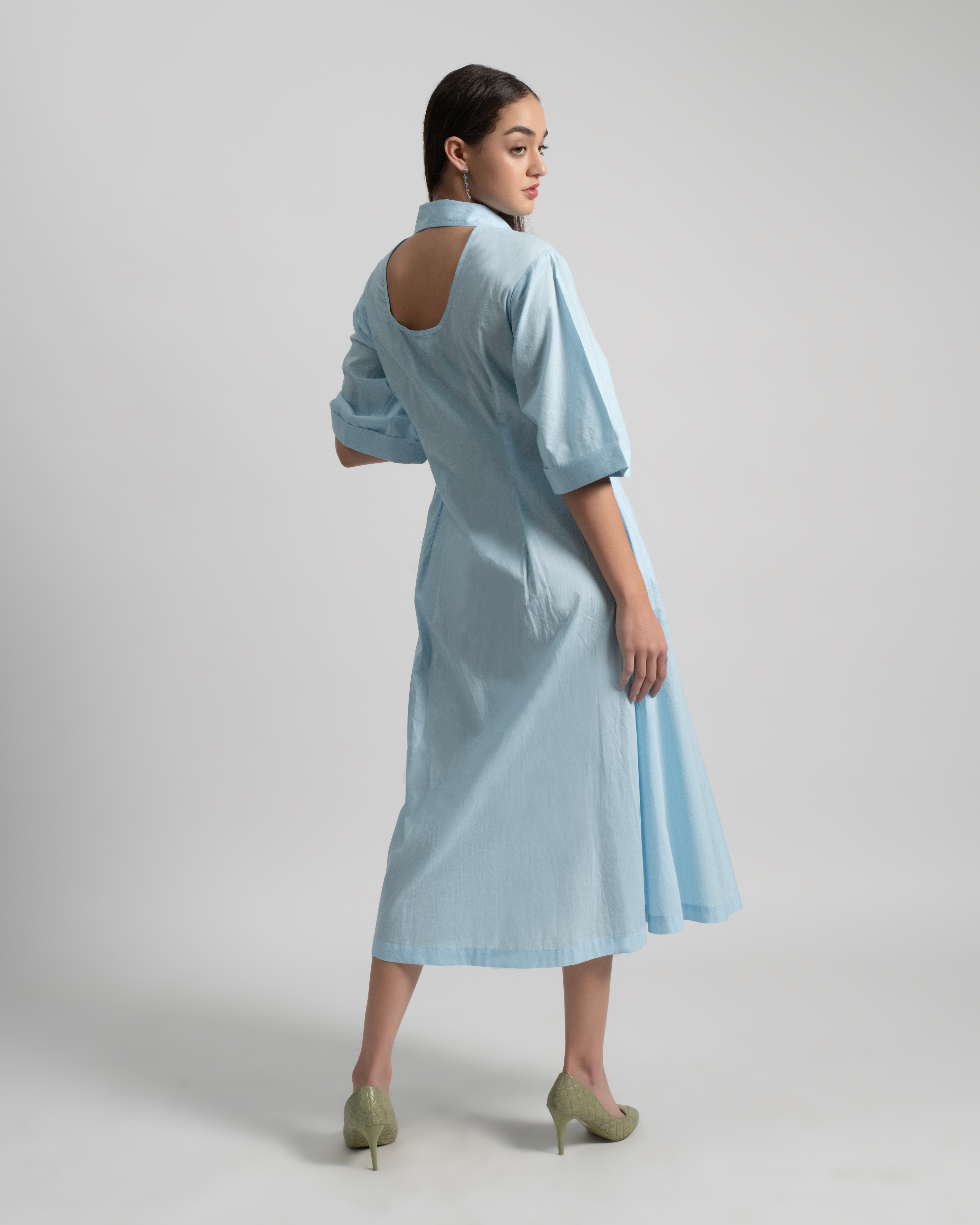 Carmel Cotton Poplin Midi Shirt Dress with Bow Detail Xs - 0 Carmel Cotton Poplin Midi Shirt Dress with Bow Detail Xs - 0
