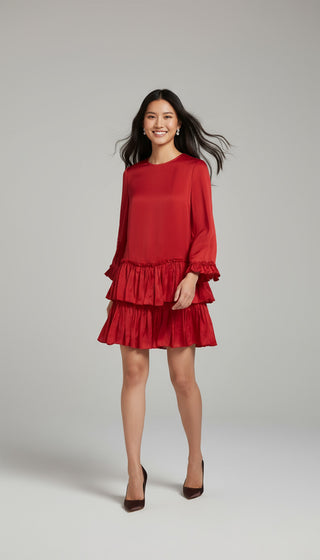 Swing by Me Holiday Party Dress