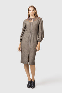 Fitted dress with pockets - AGAATI