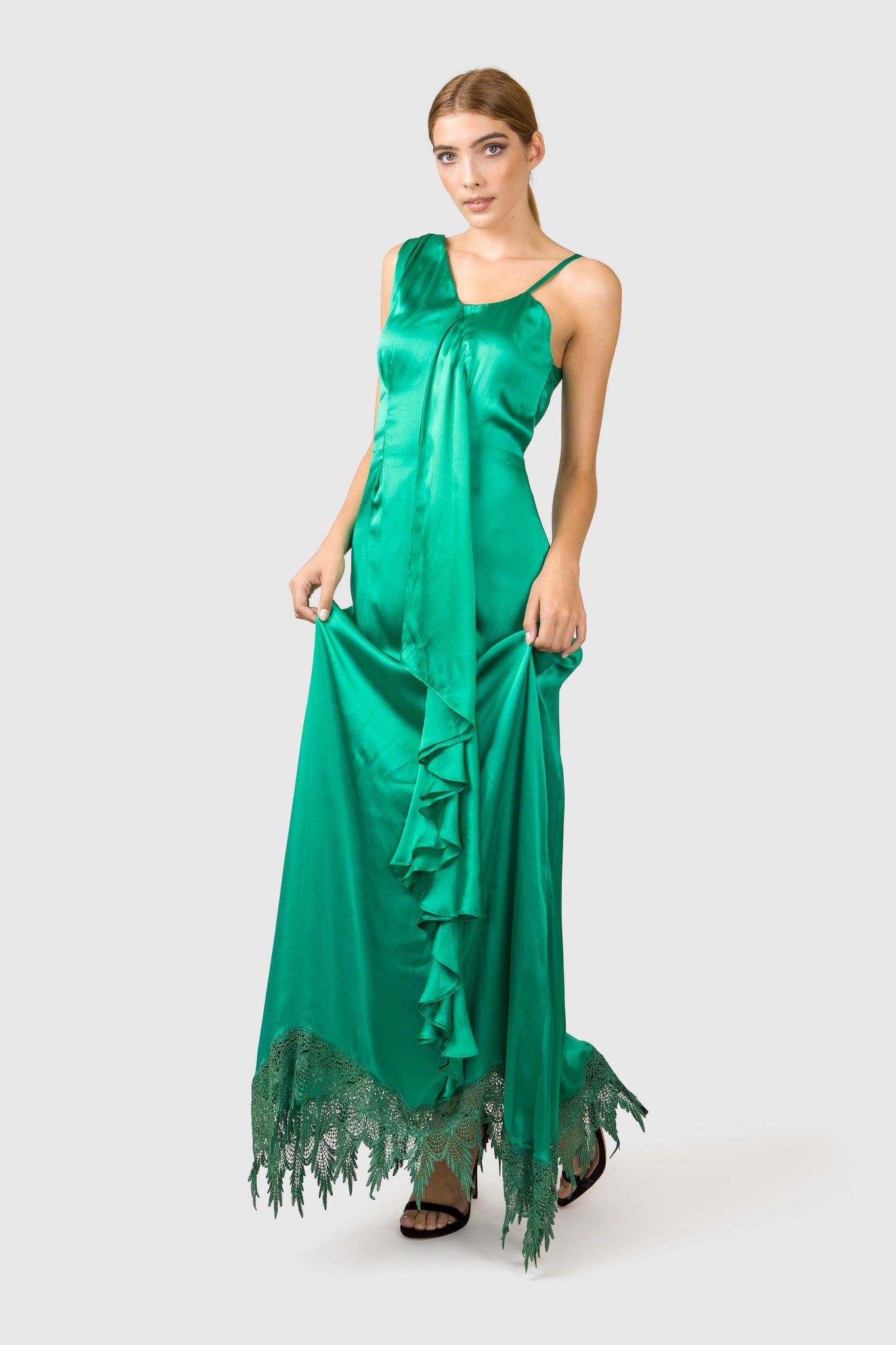 Silk Evening Gown - AGAATI