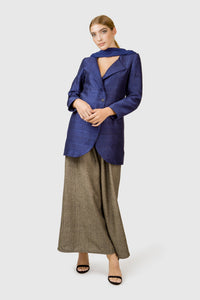 Silk Blazer Coat Dress - AGAATI