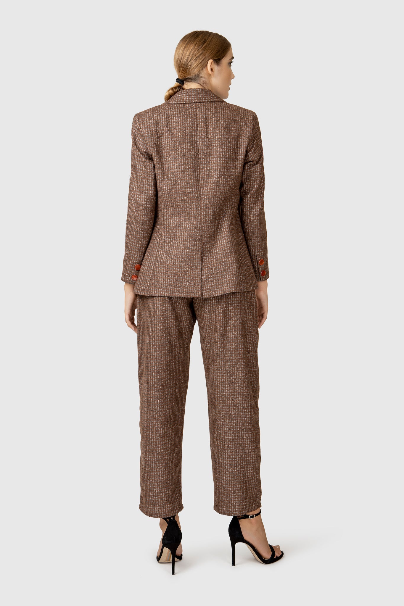 Girth High-Waisted Woolen Trouser