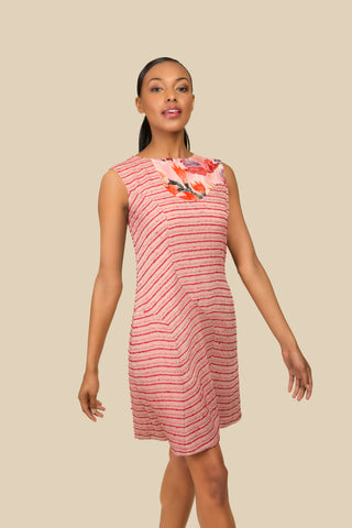 Stripe Cotton Dress - AGAATI