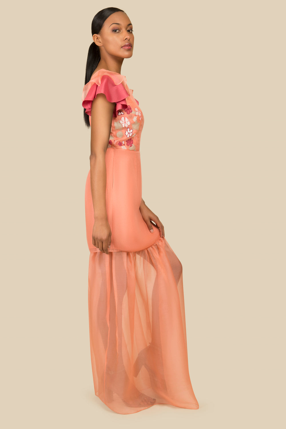 Virgos lounge 2025 peach dress