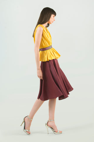 Hemp Silk Circle Skirt - AGAATI