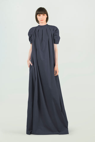 Supima Cotton Long Black Dress - AGAATI