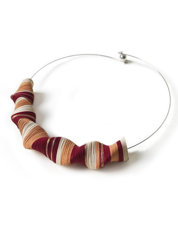 handmade paper necklace - Agaati