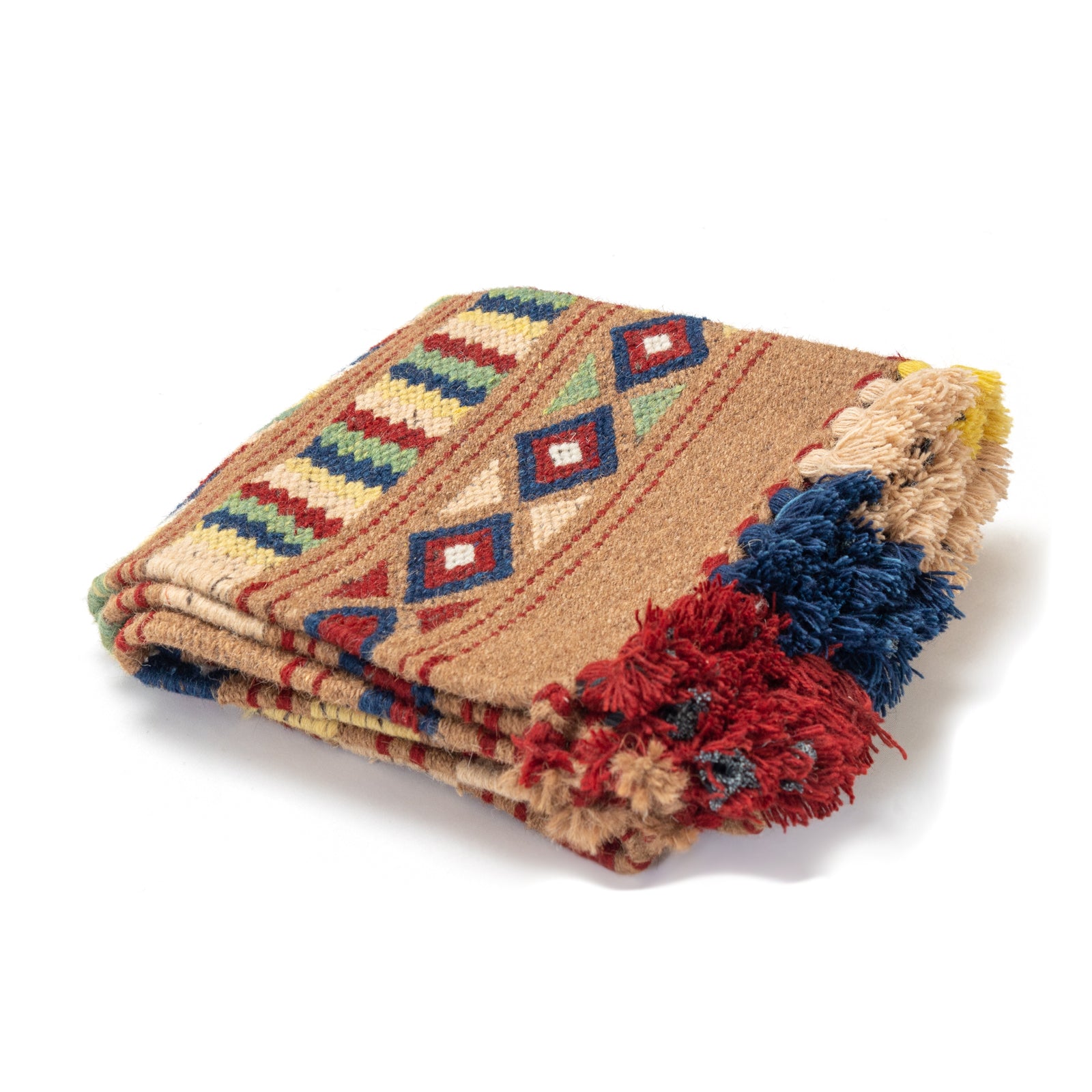 Kutch Native Sheep Wool Nomad Accent Rug With Natural Dyes Splash Of C Agaati