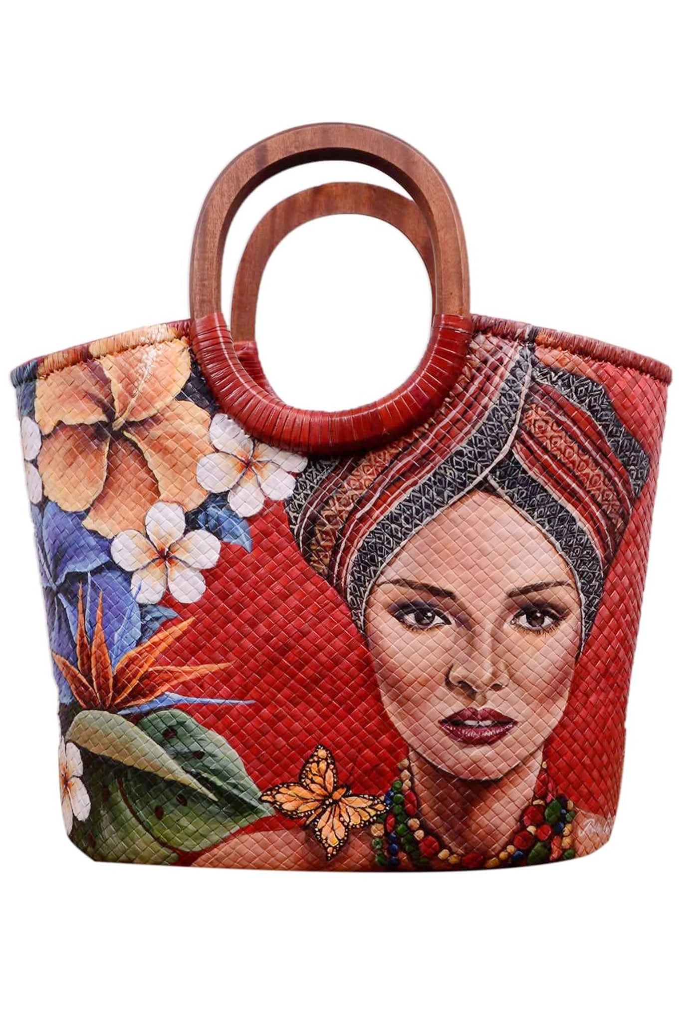 Hand Painted art on handmade bag - AGAATI
