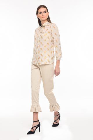Summer shirt with bird patterns - AGAATI