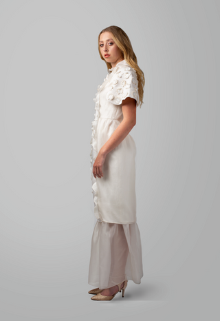 Hand Embroidered Wedding Dress - AGAATI